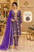 Mirror | Purple | fully stitched mirror-work suit on Saree Duniya's saved model