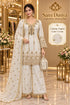 Nagma | Cream | fully stitched embroidered designer suit on Saree Duniya's saved model