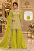 Insta - Exp 10 | Green | full stitched embroidered designer suit on Saree Duniya's saved model