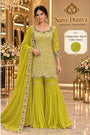 Insta - Exp 10 | Green | full stitched embroidered designer suit on Saree Duniya's saved model