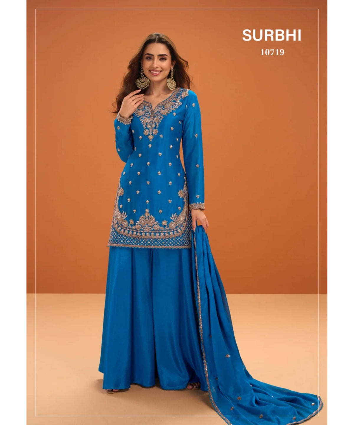 Surbhi 10719 Blue – original catalog photograph