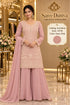 Saree Duniya | Catalog Karishma | 10798 – Dusty Pink | styled model view
