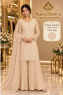 Saree Duniya | Catalog Karishma | 10799 – Beige | styled model view
