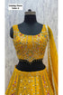 Flavor — Color A, size 40; original blouse detail of fully stitched lehenga with sleeveless blouse.