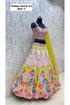 Carnival 2.0 — Style C, size 40; original side view of fully stitched lehenga with sleeveless blouse and coordinating dupatta.