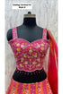Carnival 2.0 — Style E, size 40; original blouse detail of fully stitched lehenga with sleeveless blouse and coordinating dupatta.