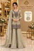 Katrina — Color E; fully stitched designer suit, size 40, shown on the Saree Duniya model.
