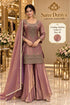 Katrina — Color D; fully stitched designer suit, size 40, shown on the Saree Duniya model.