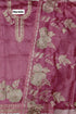 Reyvisha Zarkan stonework unstitched fabric and floral dupatta – original detail photograph