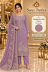 Reyvisha Color C Lavender – model styling illustration; sold as unstitched fabric, stitching required