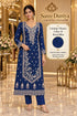 Vihaara Color B – Royal Blue – model styling illustration; sold as unstitched fabric, stitching required.