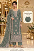 Navritaa — D – Sage Green; Saree Duniya model styling illustration. Unstitched fabric; stitching required.