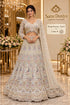 Saree Duniya Flying Peacock - Exp 11, Color B, size 44 - full-length model wearing embroidered peacock lehenga