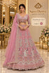 Saree Duniya Flying Peacock - Exp 11, Color C, size 44 - full-length model wearing embroidered peacock lehenga
