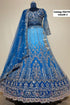 PAD11001 - Exp 11, Color C, size 42 - original mannequin photograph showing the fully stitched embellished designer lehenga.