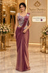 SHUBH LABH - Exp 11, Color B, size 40 - model wearing the designer ready-made saree in the Saree Duniya showroom.