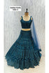 Catalog: Kanika - Exp 11. Color A, size 40. Original photograph of the fully stitched sequin-embellished lehenga, blouse and dupatta.