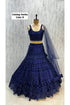 Catalog: Kanika - Exp 11. Color B, size 40. Original photograph of the fully stitched sequin-embellished lehenga, blouse and dupatta.
