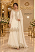 HEER - Exp 11, style 10745, fully stitched ivory designer suit on Saree Duniya model