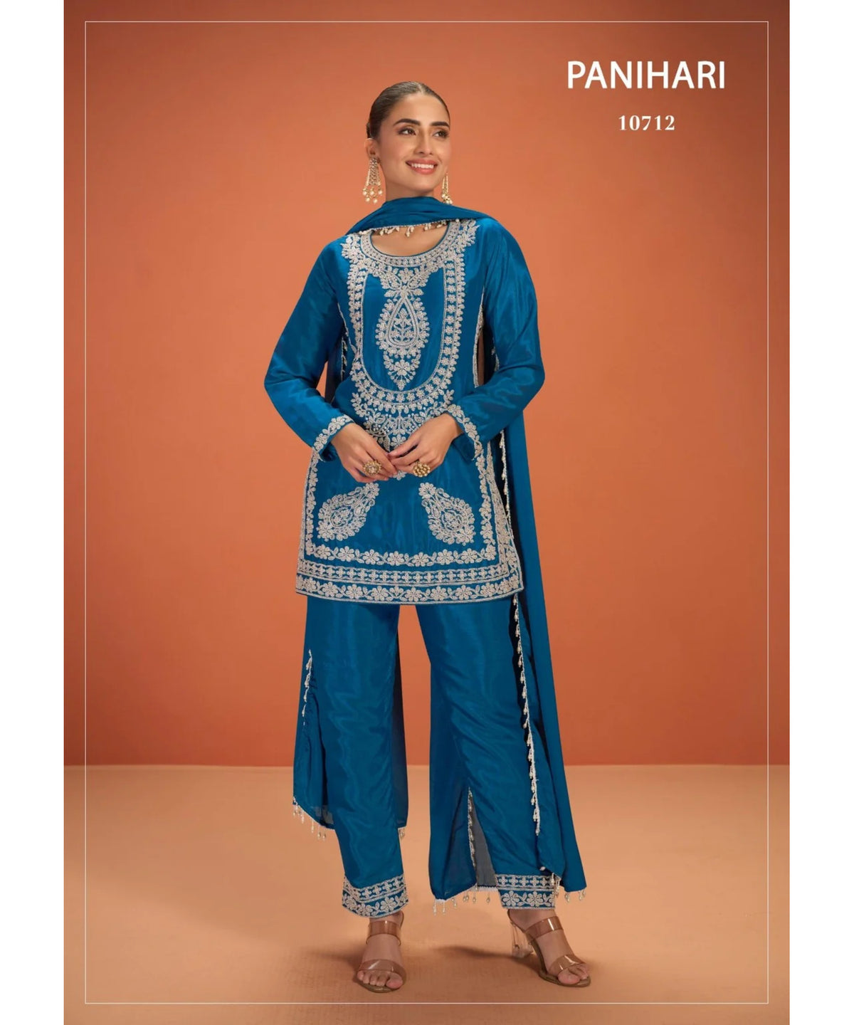 Panihari, style 10712, original catalog photo of the fully stitched designer suit