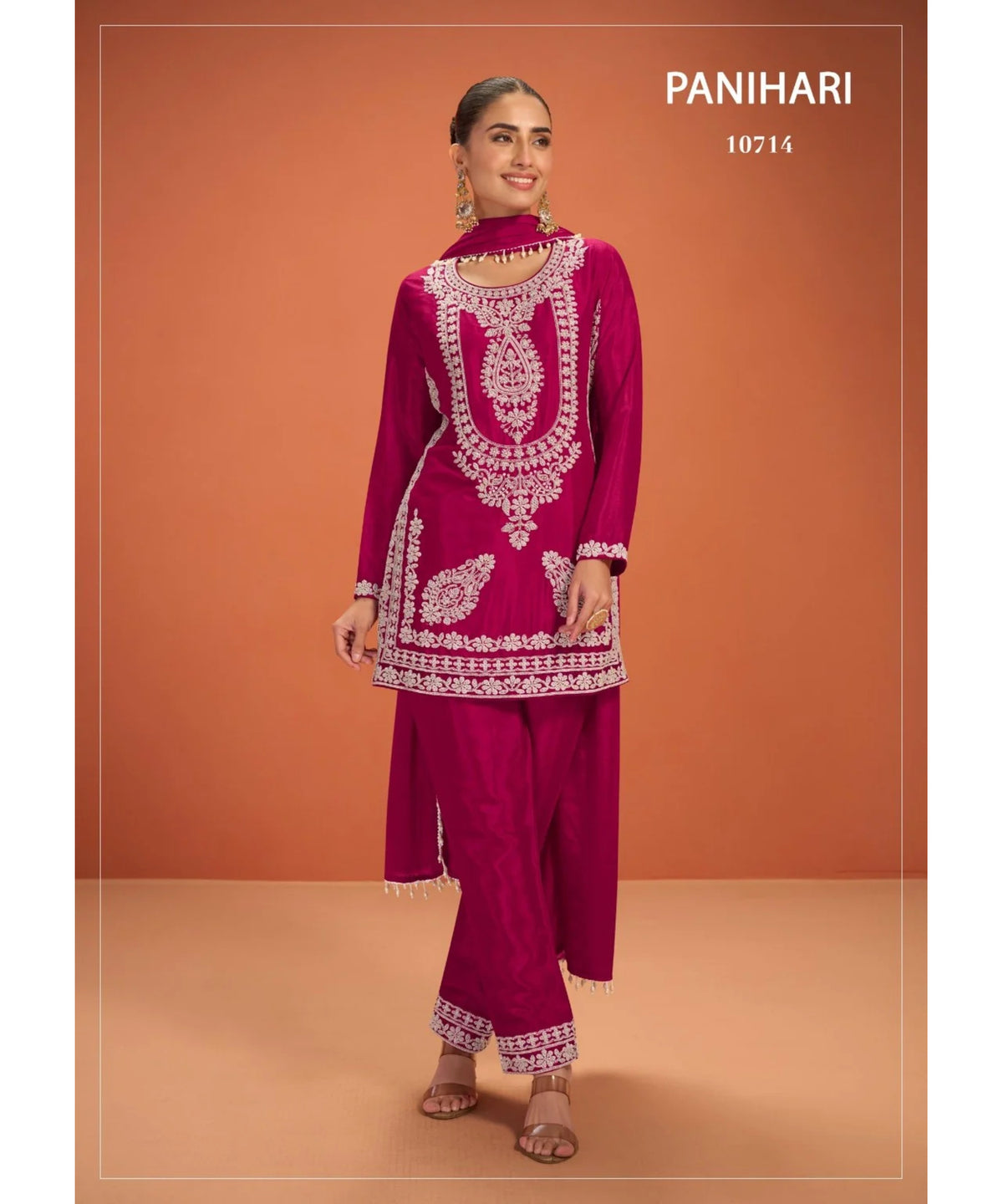 Panihari, style 10714, original catalog photo of the fully stitched designer suit