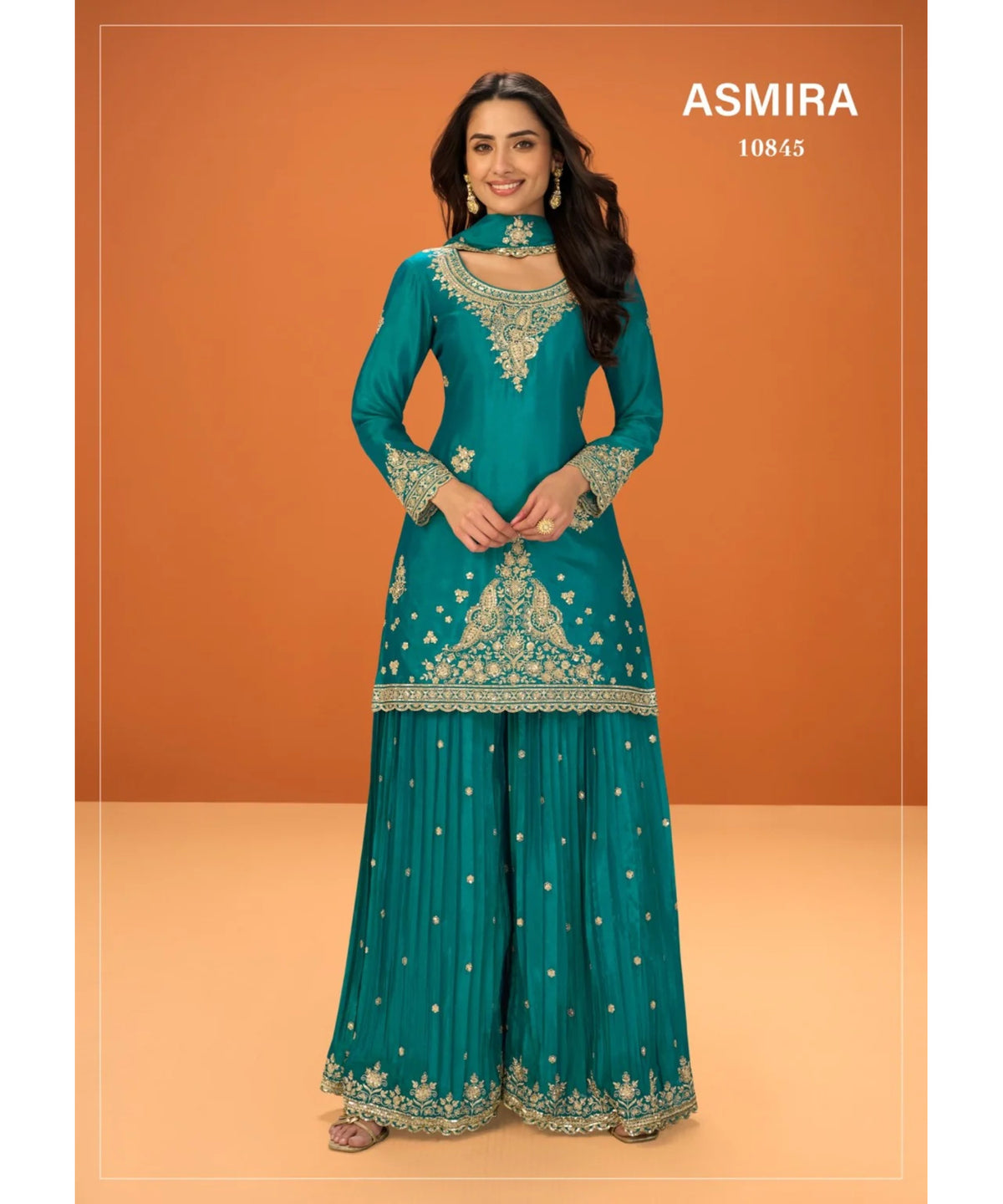 Asmira, style 10845, original catalog photo of the fully stitched designer suit