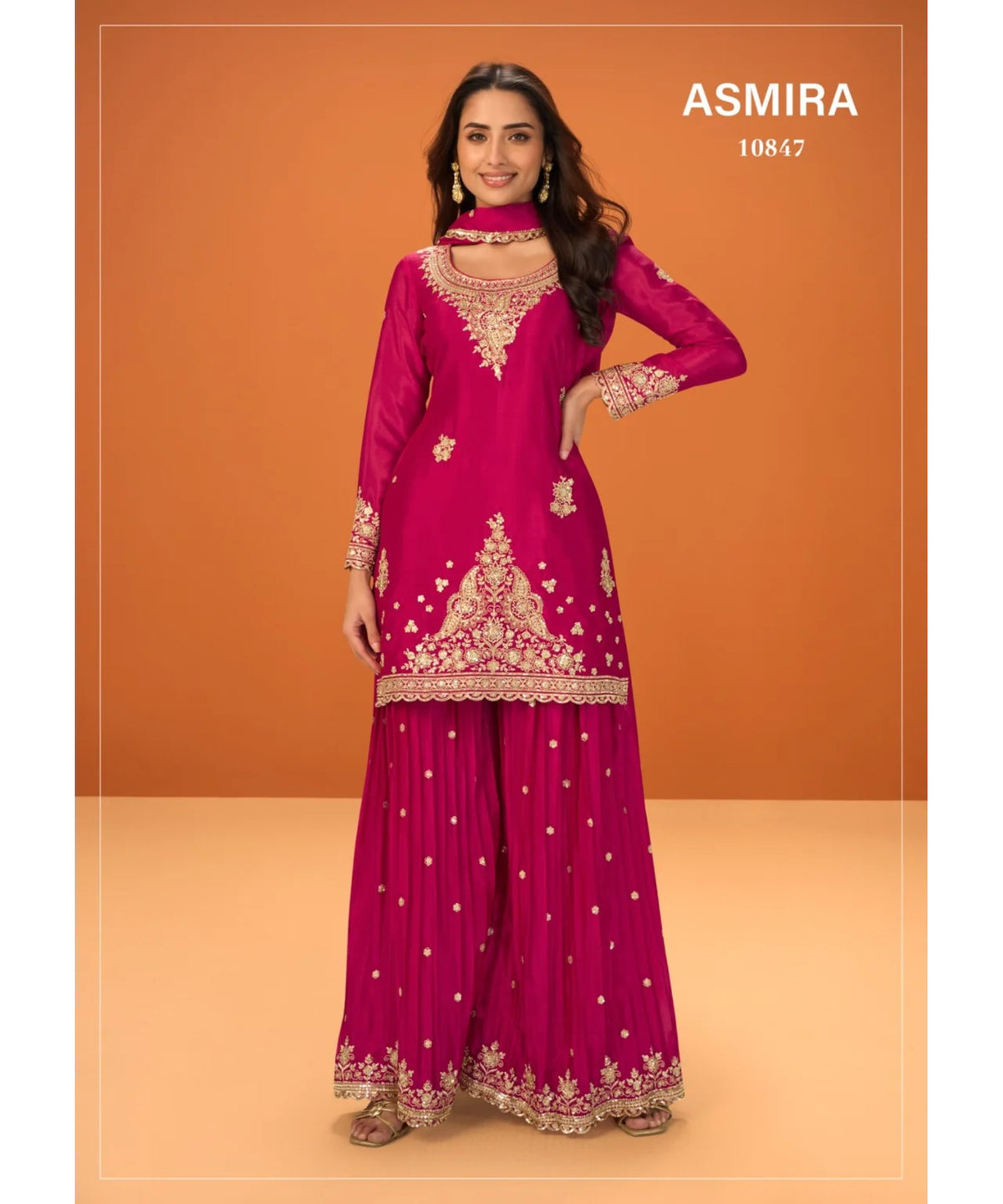 Asmira, style 10847, original catalog photo of the fully stitched designer suit