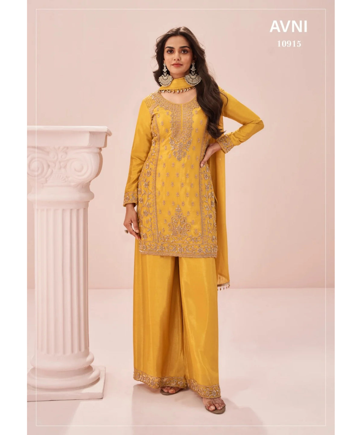 Avni style 10915, original catalog photo of the fully stitched designer suit