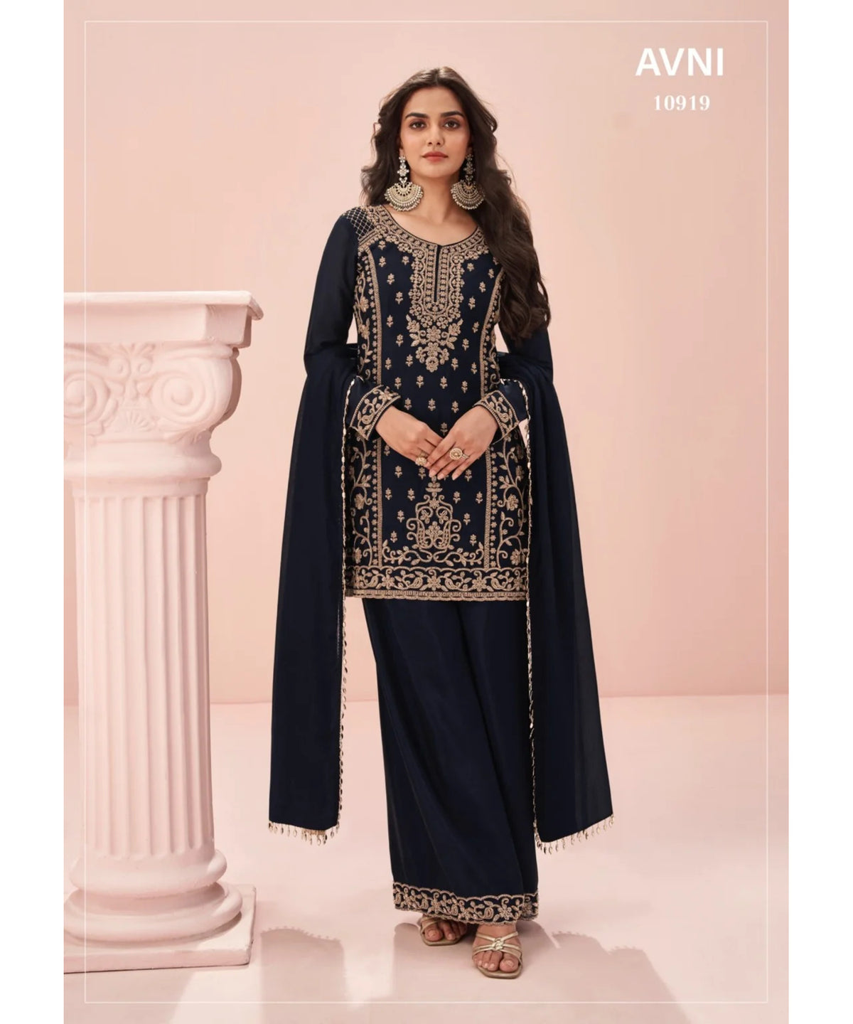 Avni style 10919, original catalog photo of the fully stitched designer suit