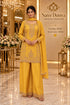 Saree Duniya Avni fully stitched designer suit on a model, style 10915, with wide-leg trousers and coordinating dupatta