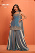 Vartika style 10805, original catalog photo of the fully stitched sleeveless designer suit