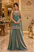 Saree Duniya Vartika fully stitched sleeveless designer suit on a model, style 10807, with wide-leg trousers and coordinating dupatta