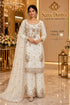 Catalog 1674, color B, fully stitched floral embellished designer suit in XXL (44), shown on a female model