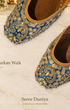 Zarkan Walk (Jutti) — Color F original shoes, embroidery-focused editorial photo