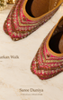 Zarkan Walk (Jutti) — Color I original shoes, embroidery-focused editorial photo