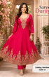 Aarvikaa Color A magenta full-stitched designer suit