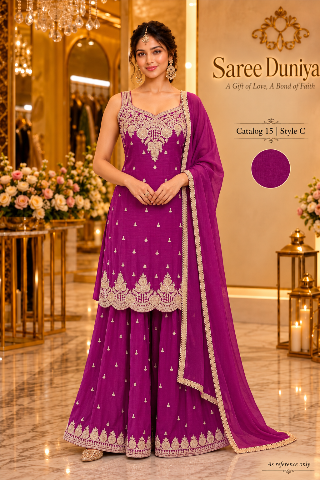 Catalog 15 - Style C - model image. As reference only.