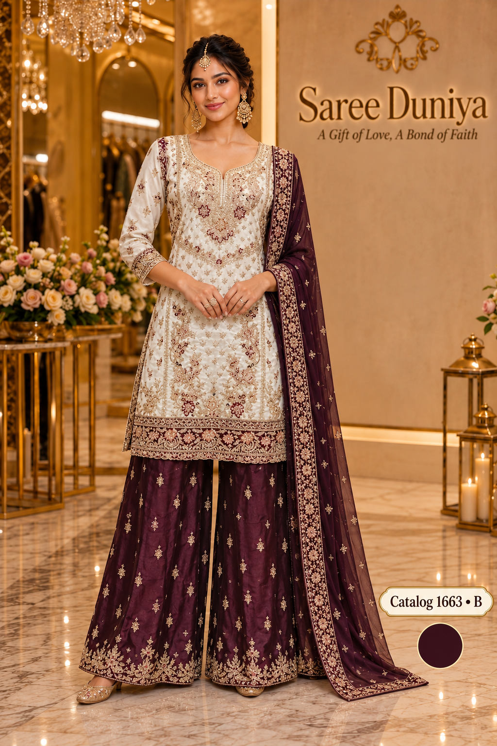 Catalog 1663 style B model styling illustration, size 44 XXL