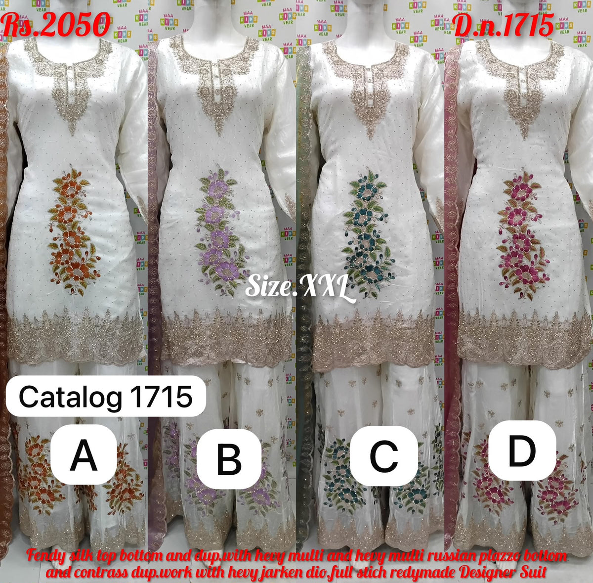 Catalog 1715 original supplier photo showing styles A, B, C and D