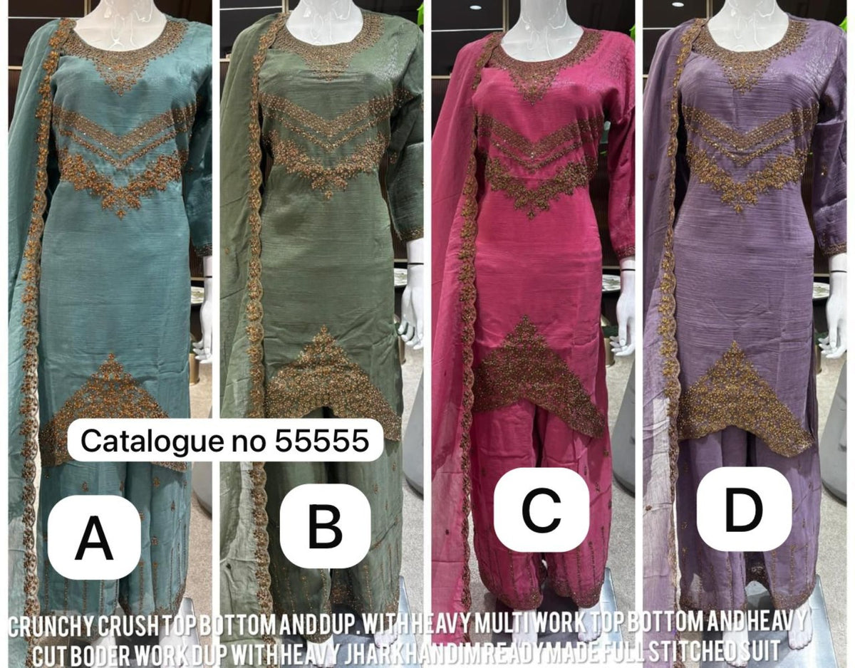 Original Catalog 55555 photograph showing styles A, B, C, and D in size 44.