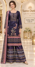 Saree Duniya Catalog 55943, Color B, fully stitched printed designer suit on a female model.