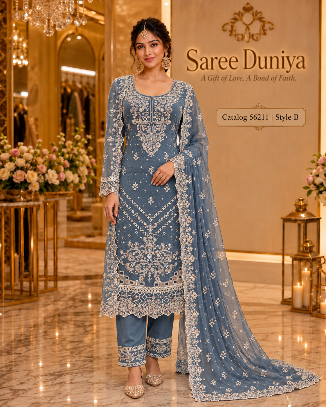 Catalog 56211, Style B, AI-assisted model presentation