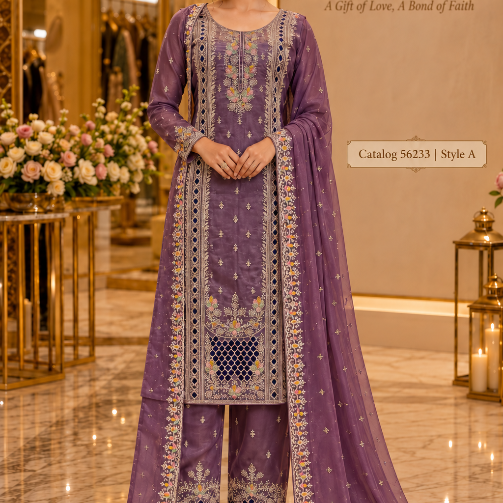 Catalog 56233, Style A, AI-assisted model presentation
