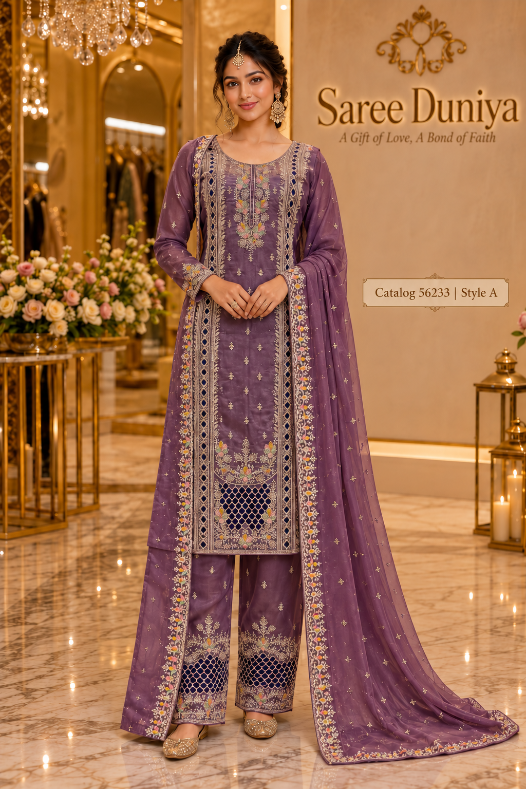 Catalog 56233, Style A, AI-assisted model presentation
