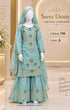 Catalog 746 Color A size 32 light aqua girls salwar kameez on mannequin
