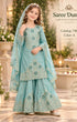 Catalog 746 Color A size 32 light aqua girls salwar kameez on model
