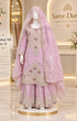 Catalog 746 Color D size 36 soft pink girls salwar kameez on mannequin