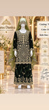 Catalog 761 Color B size 34 forest green velvet girls salwar kameez on mannequin