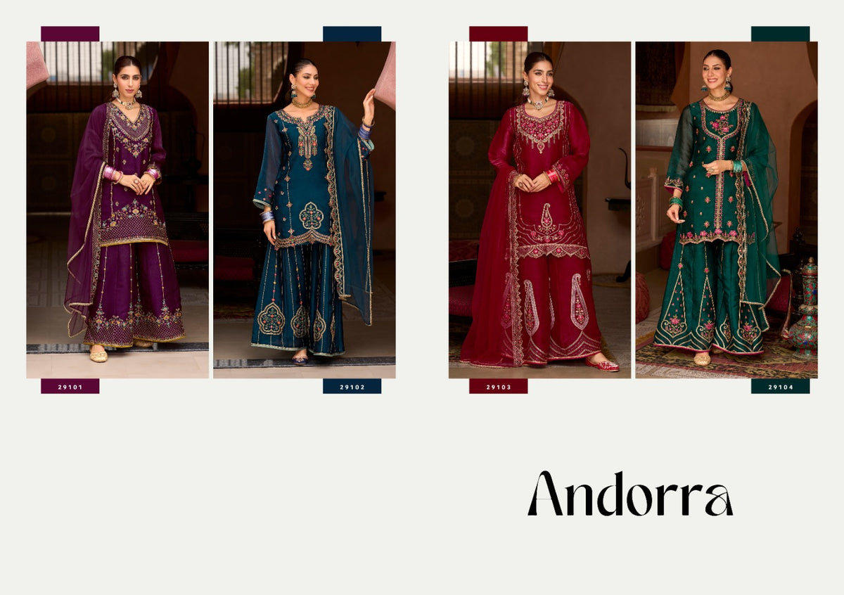 Catalog Andorra styles 29101, 29102, 29103, and 29104
