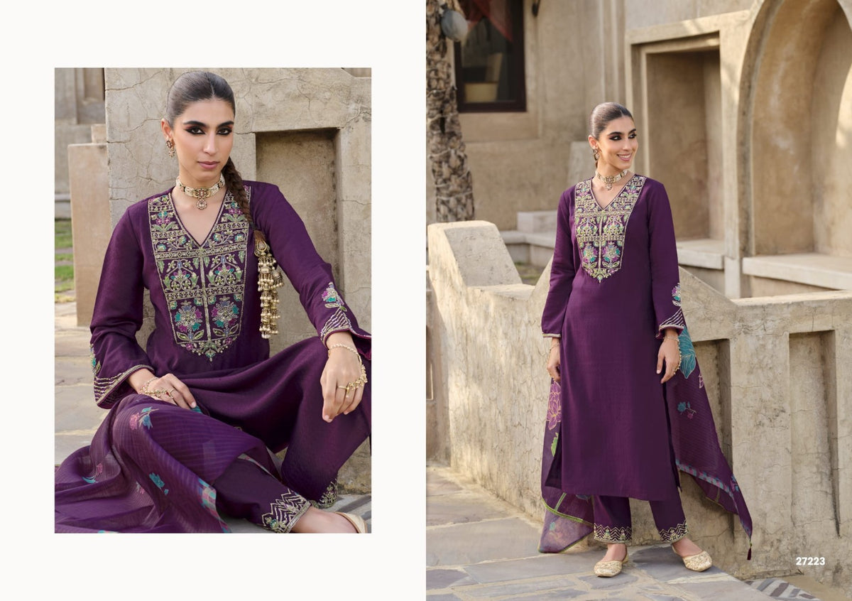 Catalog Deepika style 27223 plum
